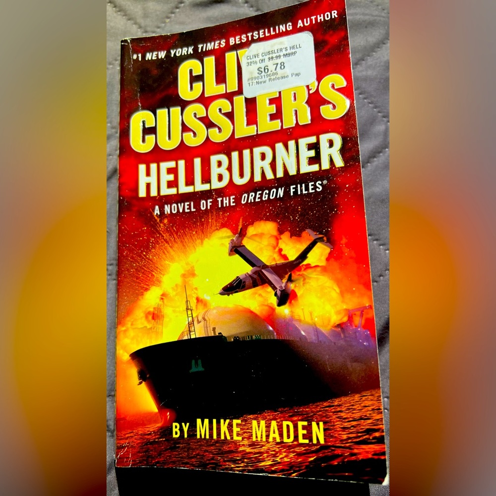 Clive Cussler’s paperback book “Hellburner”